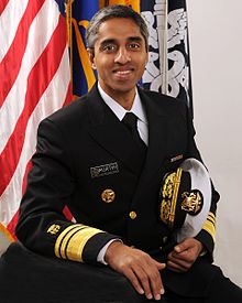 As the US Surgeon General, Vivek Murthy carries the rank of Vice-Admiral
